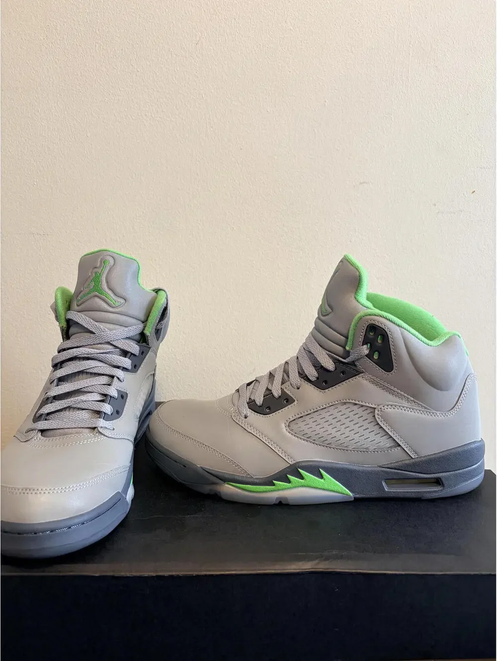 Air Jordan 5 Retro Green Bean Silver/Grey Shoe (Size 10.5)